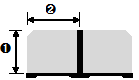 表装　屏風　二曲小型屏風　模式図