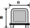 表装　硯屏　模式図